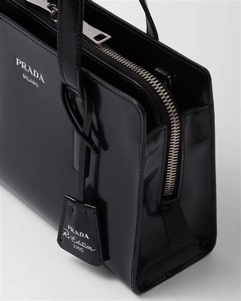 prada re-edition 1995 brushed-leather mini handbag